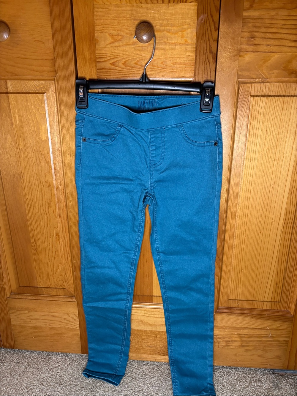 Justice Teal Girls' Pull-On Leggings